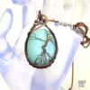 pendentif Liana - arbre de vie sur amzonite