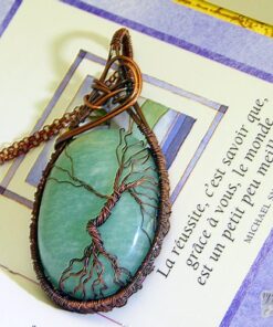 Pendentif arbre de vie Liana - amazonite – Image 4