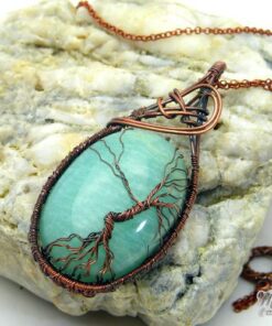 Pendentif arbre de vie Liana - amazonite – Image 3