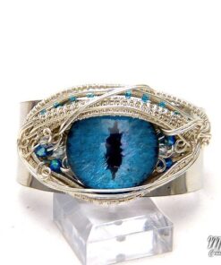 bracelet manchette oeil bleu alduin