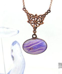 collier hawe noeud celte jaspe