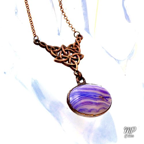 Collier Hawe - agate et cuivre – Image 5