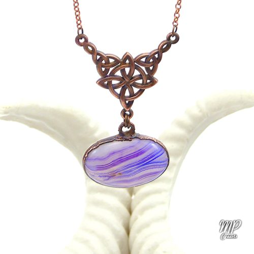 Collier Hawe - agate et cuivre – Image 4