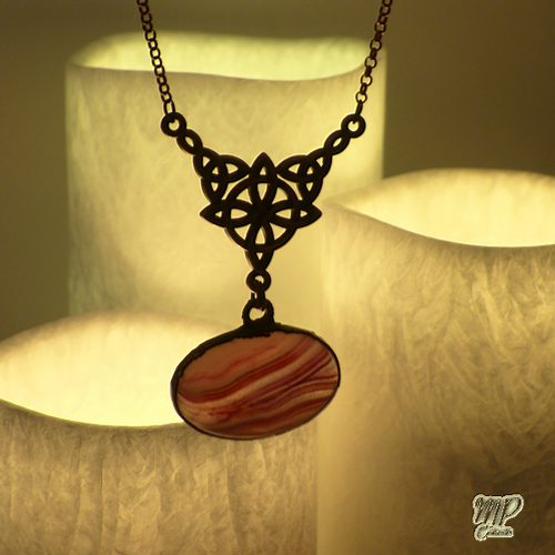 Collier Hawe - agate et cuivre – Image 3