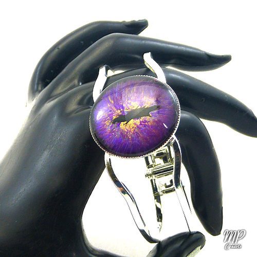 Réservé : Bracelet oeil de dragon violet Wawel – Image 6