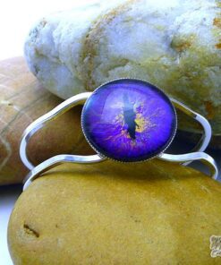 Réservé : Bracelet oeil de dragon violet Wawel – Image 3