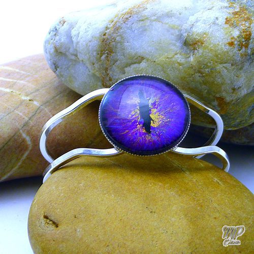 Réservé : Bracelet oeil de dragon violet Wawel – Image 3