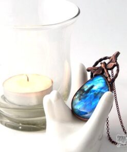 Pendentif Feofan - labradorite avec sa libellule – Image 6