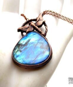 Pendentif Feofan - labradorite avec sa libellule – Image 5