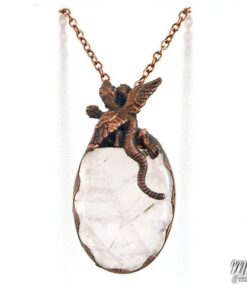 pendentif rivaia quartz rose dragon
