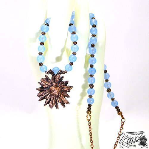 Réservé : Collier Sawsan - cuivre et jade bleu – Image 5