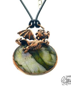 pendentif loschy dragounet sur labradorite