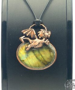 Pendentif Loschy - dragounet sur labradorite – Image 6