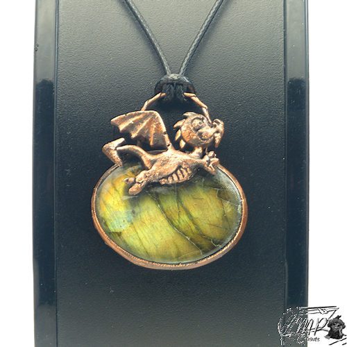 Pendentif Loschy - dragounet sur labradorite – Image 6