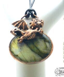 Pendentif Loschy - dragounet sur labradorite – Image 4