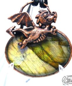 Pendentif Loschy - dragounet sur labradorite – Image 3