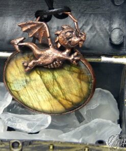 Pendentif Loschy - dragounet sur labradorite – Image 2