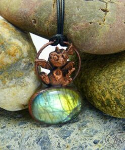 Pendentif Glasfeu - dragounet sur labradorite – Image 5