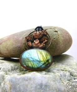 Pendentif Glasfeu - dragounet sur labradorite – Image 4
