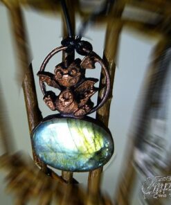 Pendentif Glasfeu - dragounet sur labradorite – Image 2