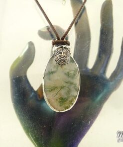 Pendentif Hizir - homme vert et agate mousse – Image 8