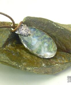 Pendentif Hizir - homme vert et agate mousse – Image 4