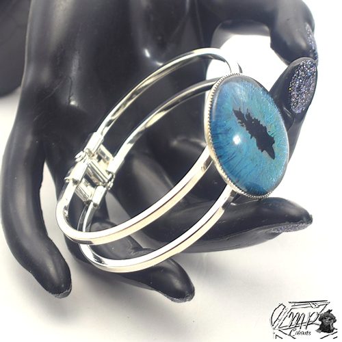 Réservé : Bracelet oeil de dragon bleu Wawel – Image 5