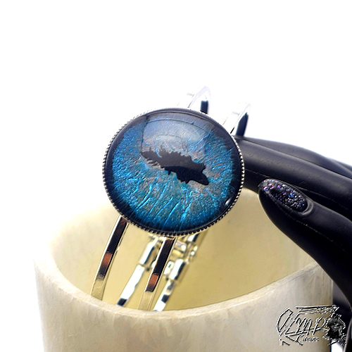Réservé : Bracelet oeil de dragon bleu Wawel – Image 4