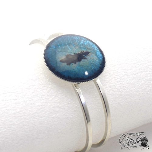 Réservé : Bracelet oeil de dragon bleu Wawel – Image 3