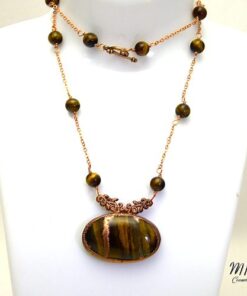 collier rajah oeil de tigre