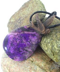 Pendentif Elaïa - crazy lace agate et cuivre – Image 4