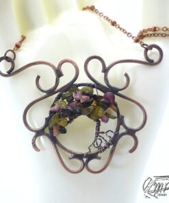 collier xylia tourmaline melon d'eau