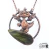 pendentif auberone dragounet et labradorite