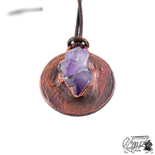 Pendentif Sverre - améthyste et cuivre – Image 6