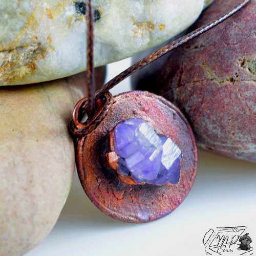 Pendentif Sverre - améthyste et cuivre – Image 5
