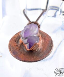 Pendentif Sverre - améthyste et cuivre – Image 4