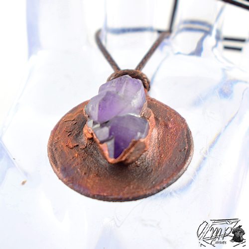 Pendentif Sverre - améthyste et cuivre – Image 4