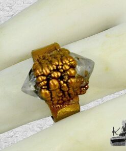 Bague vesta avec diamant d'herkimer