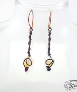 Boucles d'oreille Goba - cuivre et opalite – Image 6