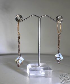 Boucles d'oreille Goba - cuivre et opalite – Image 2
