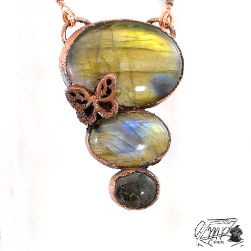 Collier Tristucan - labradorite et cuivre – Image 8