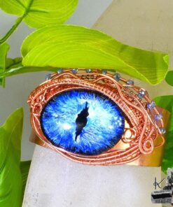 Réservé : Bracelet manchette "oeil de dragon" Oarf - cuivre – Image 3