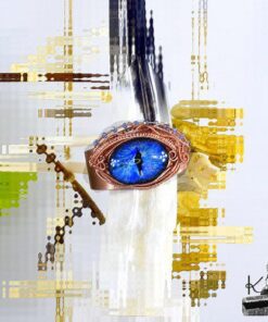 Réservé : Bracelet manchette "oeil de dragon" Oarf - cuivre – Image 11
