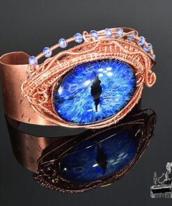 Réservé : Bracelet manchette "oeil de dragon" Oarf - cuivre – Image 10