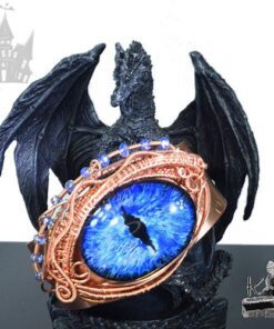 Réservé : Bracelet manchette "oeil de dragon" Oarf - cuivre – Image 9