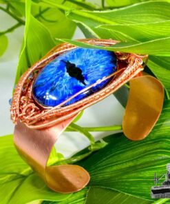 Réservé : Bracelet manchette "oeil de dragon" Oarf - cuivre – Image 7