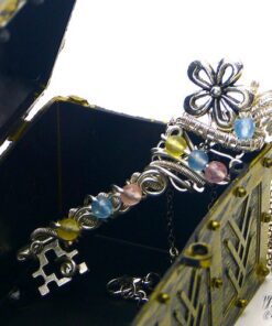Réservé : Pendentif clé avec perles en morganite – Image 2