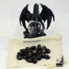 runes en tourmaline noire