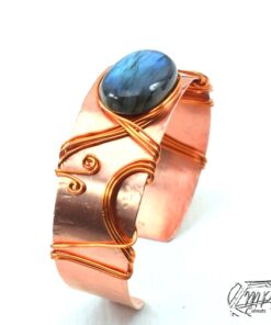Bracelet Mahtan - cuivre et labradorite – Image 6