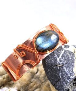 Bracelet Mahtan - cuivre et labradorite – Image 5